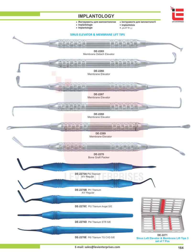 Dental Implant instruments to Levi Enterprise
